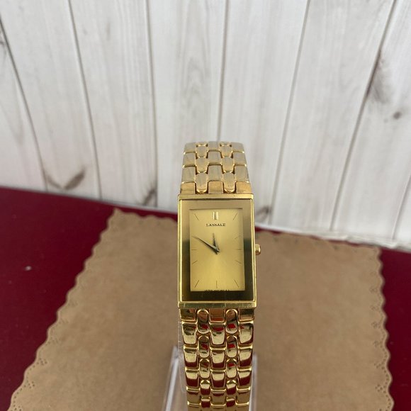 18 Karat Heavy Gold Plated Lassale by Seiko Watch - Picture 2 of 8